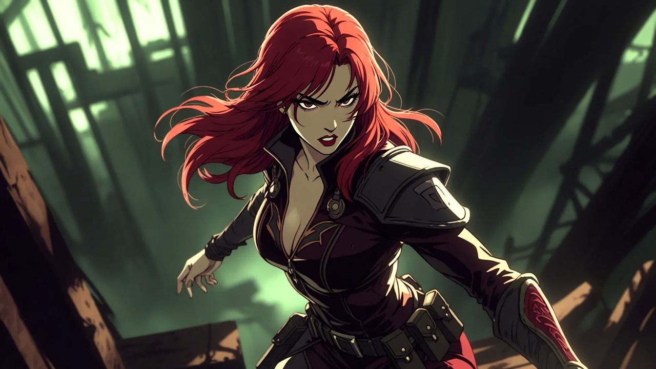 Anime-style heroine